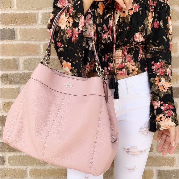 Coach purse pink shoulder tote - Picture 5 of 6